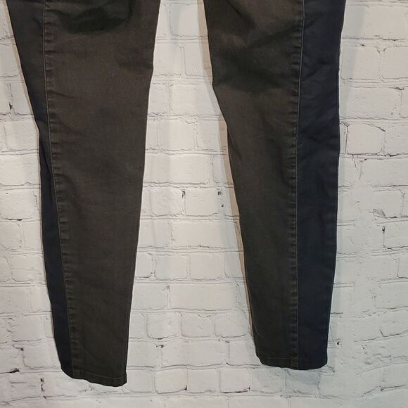 Eileen Fisher two toned pull on skinny jeans - Picture 7 of 10